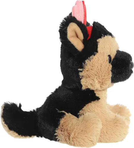 Vista 3 de Aurora Peluche de pastor alemán Love On The Mind Hug Me - Recuerdo suave para seres queridos, perfecto para decorar habitaciones y día de San