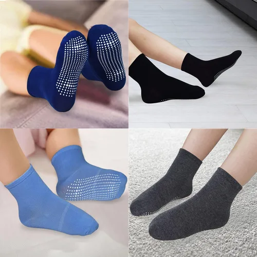 Vista 6 de SkiBeaut Calcetines para niños pequeños, calcetines para niños con agarres, 12 pares antideslizantes para niños pequeños y niñas con agarre para 1-7