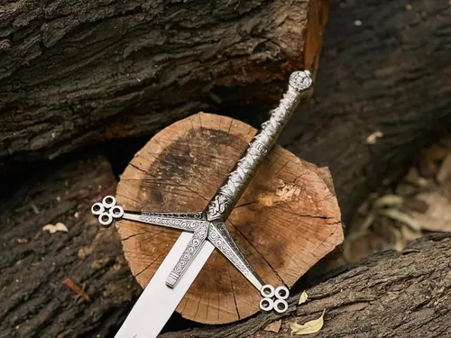 Vista 9 de Bend D Trend - Espada Claymore de 40 pulgadas, hecha a mano, escocés Highlander a dos manos, gran espada con accesorios de latón y funda de cuero