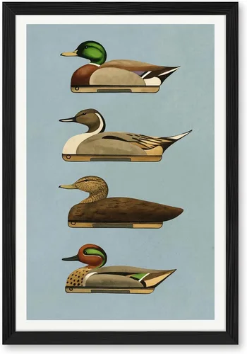 Vista 14 de Lienzo retro de pato para pared, impresiones al aire libre, carteles de señuelo de pato, pósteres al aire libre, decoración de oficina en casa