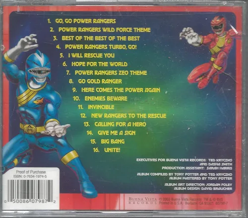 Vista 2 de Lo mejor de los Power Rangers Canciones de la serie de televisión