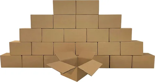 Vista 8 de Cajas de embalaje corrugadas para correo y envío - paquete de 25 (6 x 4 x 4 pulgadas / paquete de 25)