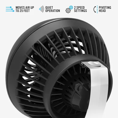 Vista 3 de Vornado Ventilador de circulación de aire personal 160 (negro) Ventilador circulador de aire de habitación pequeña 133 (negro)