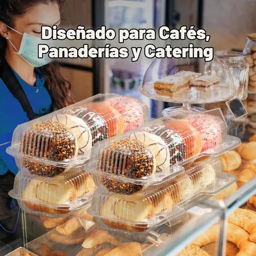 Vista 7 de Fit Meal Prep Paquete de 25 recipientes de plástico transparente con bisagras de 12 x 5 x 3 pulgadas, recipientes de plástico desechables