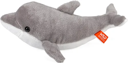 Vista 3 de Wild Republic - Peluche de delfín, animal de peluche, juguete de peluche, regalos para niños, criaturas marinas de 11 pulgadas