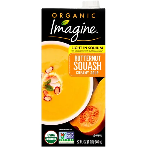 Vista 7 de Imagine Sopa cremosa de calabaza orgánica de 32 onzas líquidas (paquete de 6)