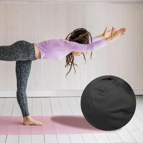 Vista 5 de BESPORTBLE Cubierta de bola de equilibrio, cubierta de bola de ejercicio, cubierta de bola de entrenamiento lavable, protector de pelota