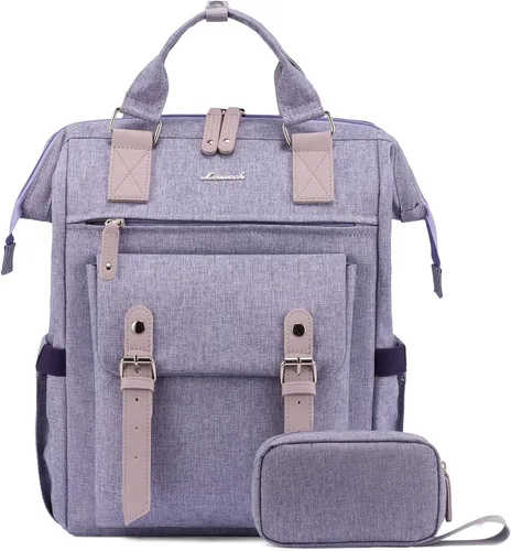 Vista 46 de LOVEVOOK - Mochila para laptop, para viaje de trabajo, bolso de enfermera, profesor, médico, viajero, para computadora de negocios, mochila