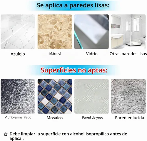 Vista 4 de YeeBeny 6 conectores de ducha para alisar la superficie Las ventosas son fáciles de colocar, ventosas de repuesto compatibles con Zenna Home