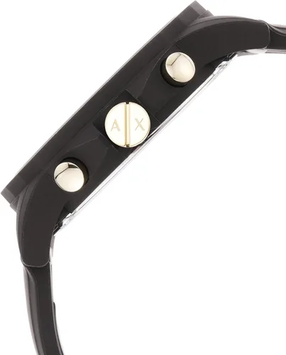 Vista 3 de Armani Exchange - Reloj de vestir con cronógrafo para hombre, con correa de cuero, acero o silicona