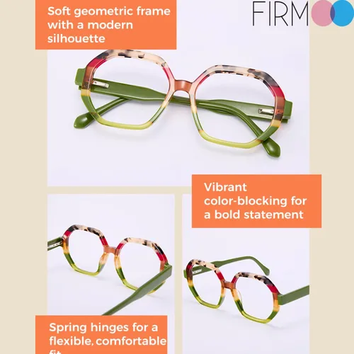 Vista 5 de Firmoo Gafas de luz azul para mujeres y hombres Colección Bold Bold019
