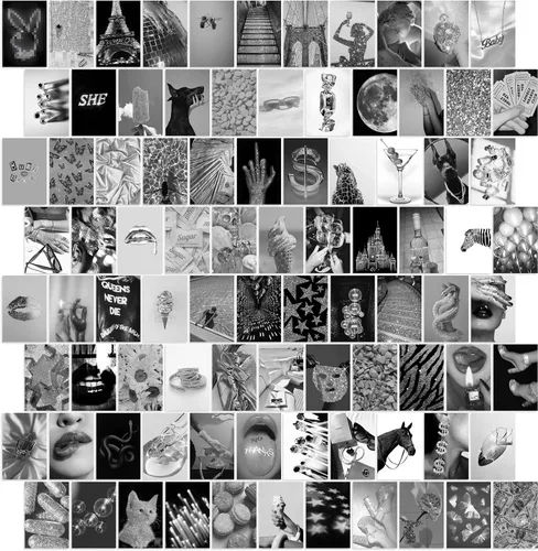 Vista 33 de Y2K BOO Kit de Collage de Pared Dark Academia - 50 Fotos Clásicas y Misteriosas de 4"x6" para Decoración de Dormitorio, Regalo para Chicas