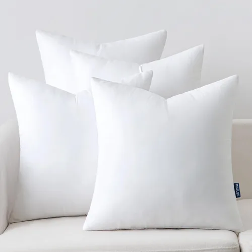 Vista 13 de MIULEE - Relleno de cojín cuadrado, cojín decorativo para cama, sillón y sofá, 12 x 12 pulgadas