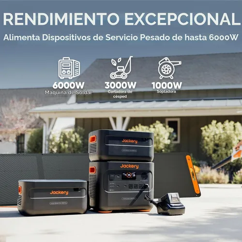 Vista 4 de Jackery Estación de energía portátil Explorer 2000 Plus, generador solar de 2042 Wh, compatible con panel solar para caravanas al aire libre