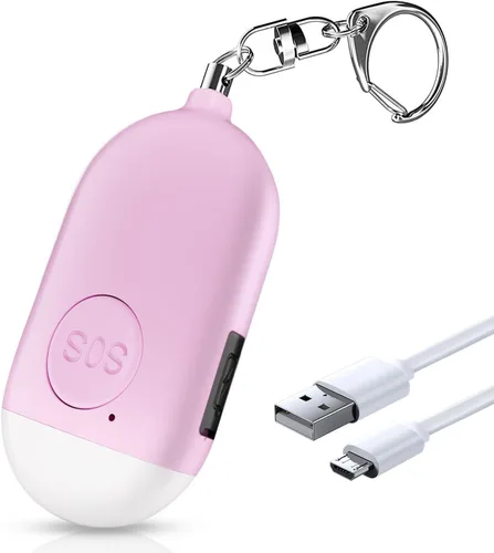 Vista 12 de Safesound Personal Alarm Siren Song 1-Pack - Alarma de Autodefensa de 130dB Llavero con Linterna LED de Emergencia - Dispositivos de Protección