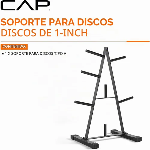Vista 2 de CAP Barbell Weight Plate Rack for 1-Inch Weight Plates