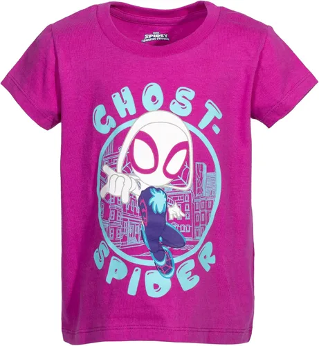 Vista 5 de Marvel Spidey and His Amazing Friends - Paquete de 2 camisetas para niñas pequeñas