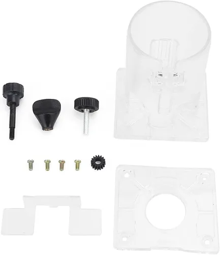 Vista 6 de Enrutador protector para recortadora, base transparente, para carpintería, base de plástico, herramientas eléctricas, accesorios de protección