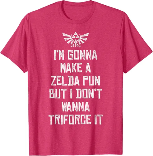 Vista 18 de Nintendo Zelda Funny Triforce It Pun - Camiseta gráfica, Negro, S