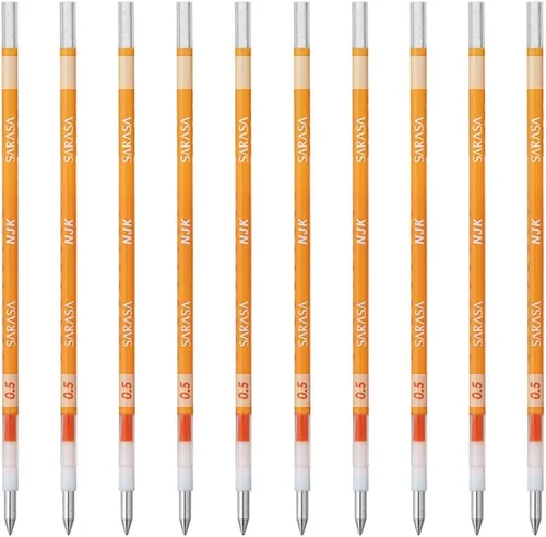 Vista 12 de Zebra BRNJK5BK - Recambio para bolígrafo, Sarasa, NJK-0.5, negro, 10