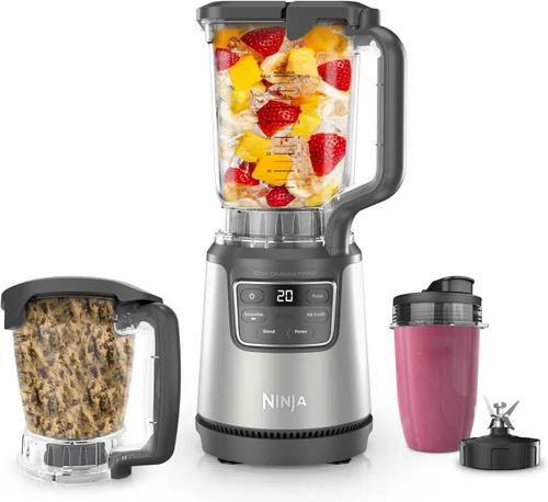 Vista 11 de Ninja Sistema de cocina compacto, Auto-iQ, 1200W, jarra de 72 onzas, gris