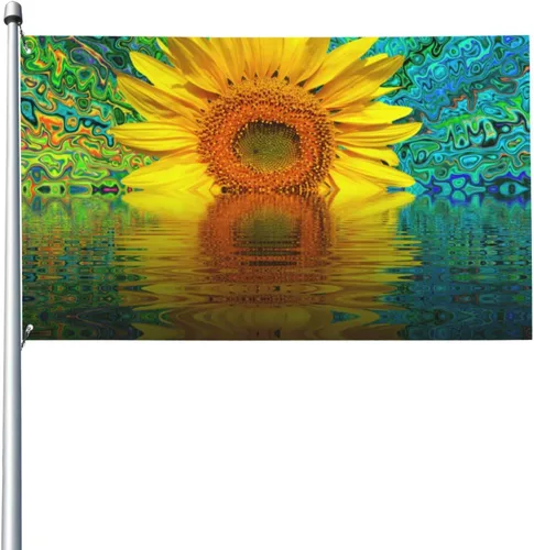 Vista 17 de Banderas para exteriores, retro de los años 60, bandera de jardín de verano de doble cara, banderas de patio de 3 x 5 pies, decoración de jardín
