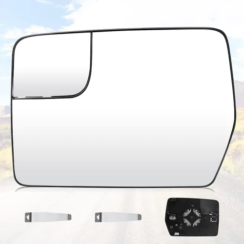 Vista 8 de Youxmoto Cristales de Espejos Calefactables de Repuesto para Lado Izquierdo del Conductor y Lado Derecho del Pasajero, Compatible con Ford F150 2011