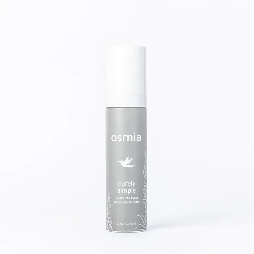 Vista 2 de Osmia Cuidado de la piel - Crema facial natural puramente simple para pieles sensibles y reactivas Albaricoque, Kukui, rosa, aceites de manzanilla