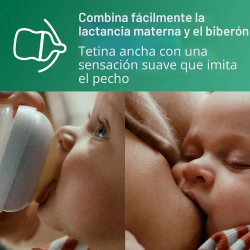 Vista 7 de Philips Avent Biberón de vidrio natural, flujo lento, 4 onzas, sin BPA, paquete de 1 Vidrio de borosilicato, flujo controlado por bebé, diseño sin
