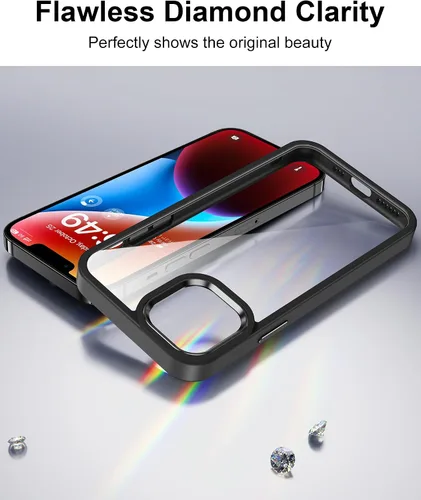 Vista 435 de HOOMIL Funda para iPhone 7 Plus/iPhone 8 Plus de 5.5 Pulgadas, sin amarillamiento, protección contra caídas, cubierta trasera dura transparente