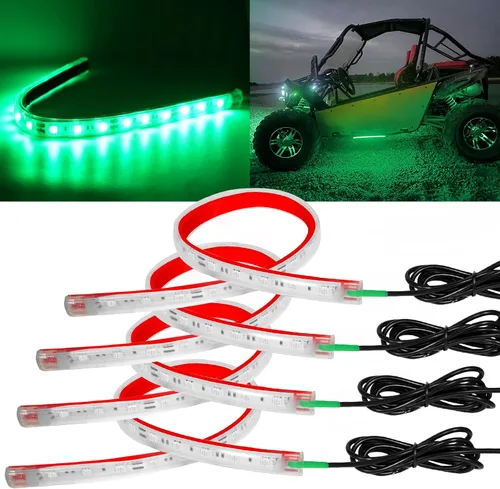 Vista 10 de YONGMING Tira de luces LED de 12 voltios, impermeable, azul, 12.6 pulgadas, luces LED para exteriores e interiores para carrito de golf, barco
