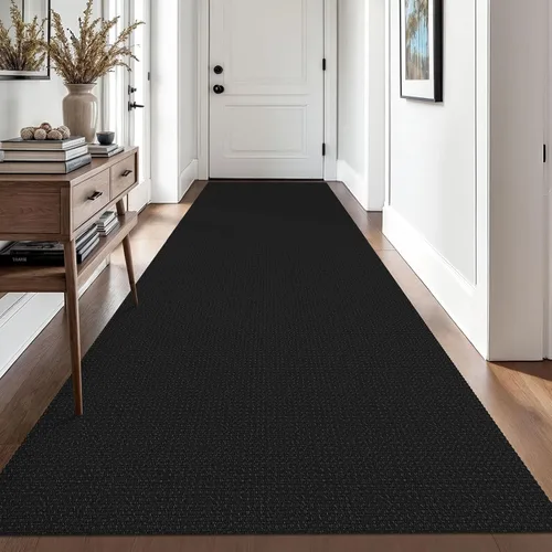 Vista 126 de EARTHALL Alfombra tejida de 2 x 3 pies, lavable para entrada, alfombra trenzada antideslizante, alfombra para puerta interior y exterior, alfombra