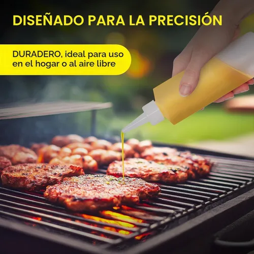 Vista 6 de BRIGHTFROM Botellas exprimibles para condimentos, 8 onzas, tapa superior roja, a prueba de fugas, para salsa de tomate, mostaza, jarabe, salsas