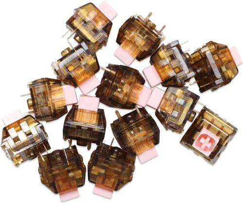 Vista 6 de KPREPUBLIC Kailh Coco Pink Box V2 Switch RGB SMD Lineal 1.76 oz Interruptores para teclado mecánico mx vástago 5pin PC rosa POM (CocoPink S x110)