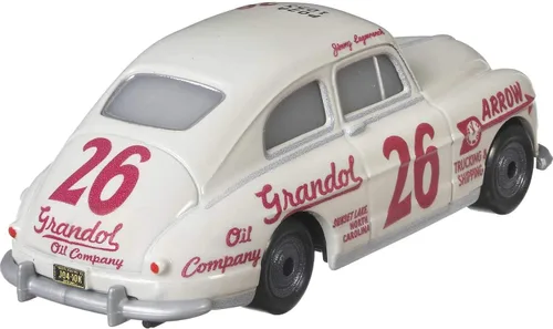 Vista 3 de Disney Cars Jimmy Lugwrench, juguete coleccionable para automóvil de carreras en miniatura, basado en películas de coches, para niños de 3 años