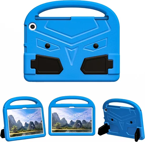 Vista 46 de Funda para tablet Kindle Fire 7 para niños (12.ª generación, versión 2022) con mango de pie de apoyo de forraje resistente, espuma EVA suave, a