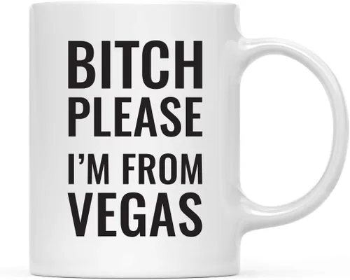 Vista 40 de Andaz Press Taza de café de 11 onzas, regalo de broma, Bitch Please I'm from Alabama, paquete de 1, incluye caja de regalo, divertidas ideas