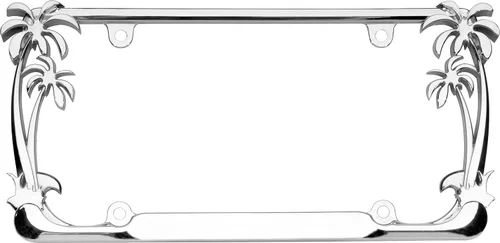 Vista 2 de Cruiser Accessories Marco de palmera cromado (2 marcos)