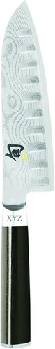 Vista 7 de Shun DM0718. Cuchillo Santoku de 7 pulgadas.
