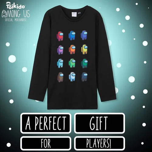 Vista 5 de Among Us Camiseta de manga larga para niños, regalos para jugadores