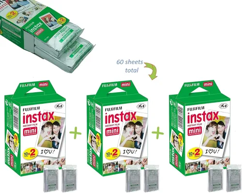 Vista 4 de Fujifilm Instax Mini 12 - Cámara instantánea y película Fuji (60 hojas) (azul pastel)