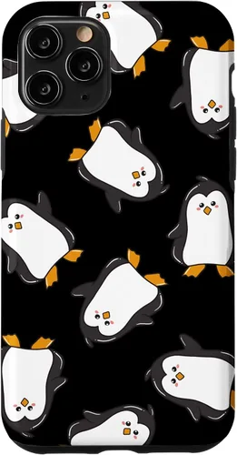 Vista 28 de Carcasa para iPhone 11, diseño de pingüinos