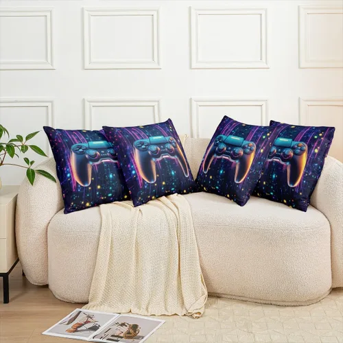 Vista 127 de Guitar Print Double Sides Print Pillow Covers 16"x16",Music Themed Bass Instruments Pillowcase Soft Square Cushion Cases,Rustic Music Score Note
