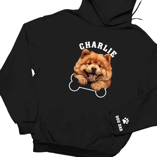 Vista 4 de Sudadera con capucha para mamá de perro, camisa para mamá, regalos para mamá de perro para mujeres, sudaderas con capucha para perro para mujer