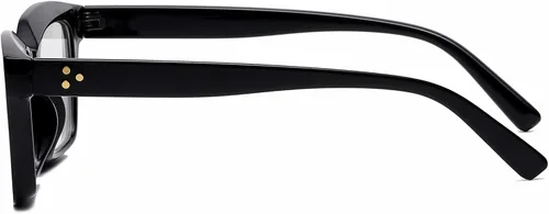 Vista 8 de EYLRIM Gafas clásicas de lente transparente con marco cuadrado grueso para mujeres y hombres, anteojos sin receta
