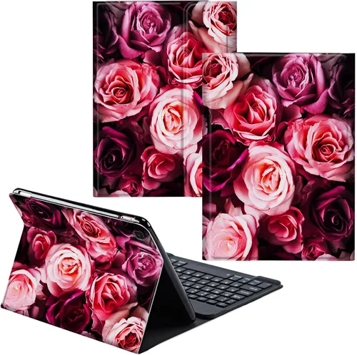 Vista 67 de Para Samsung Galaxy Tab S6 Lite Funda 2022/2020 Teclado Inalámbrico Desmontable Y Cubierta De Soporte De Cuero PU Funda Protectora Para Samsung