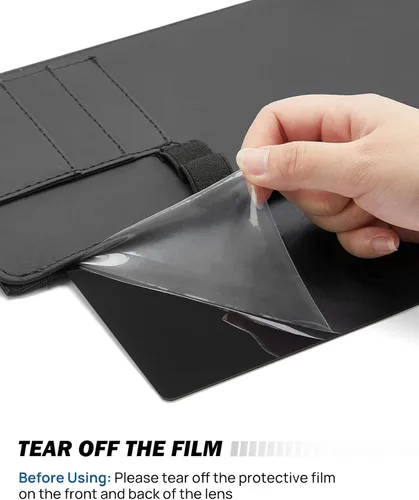 Vista 2 de JoyTutus Extensor de parasol polarizado para automóvil con lente de policarbonato, extensor de visera ajustable antirreflejo, conducción segura