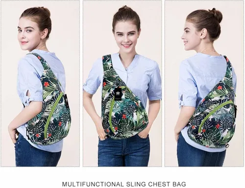 Vista 6 de HUA ANGEL Bolso bandolera para hombres y mujeres, mochila casual para viajes, senderismo, gimnasio