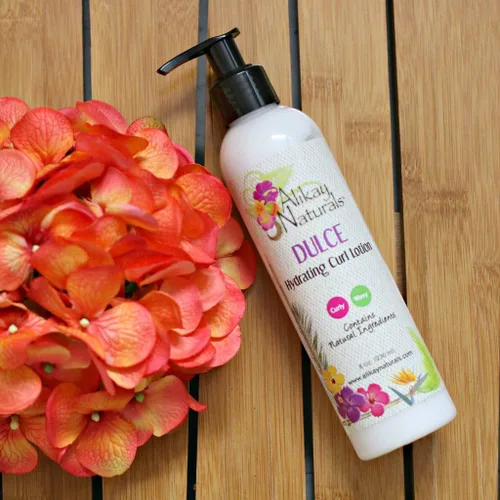 Vista 2 de Alikay Naturals Dulce Loción hidratante para rizos de mantequilla natural de kokum, aminoácidos de seda y aceite de argán, 8 onzas