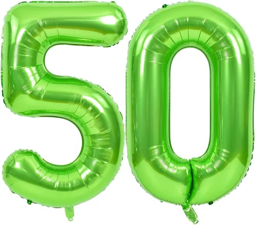 Vista 11 de TONIFUL Globos verdes del número 0 de 40 pulgadas, decoración de año nuevo 2027